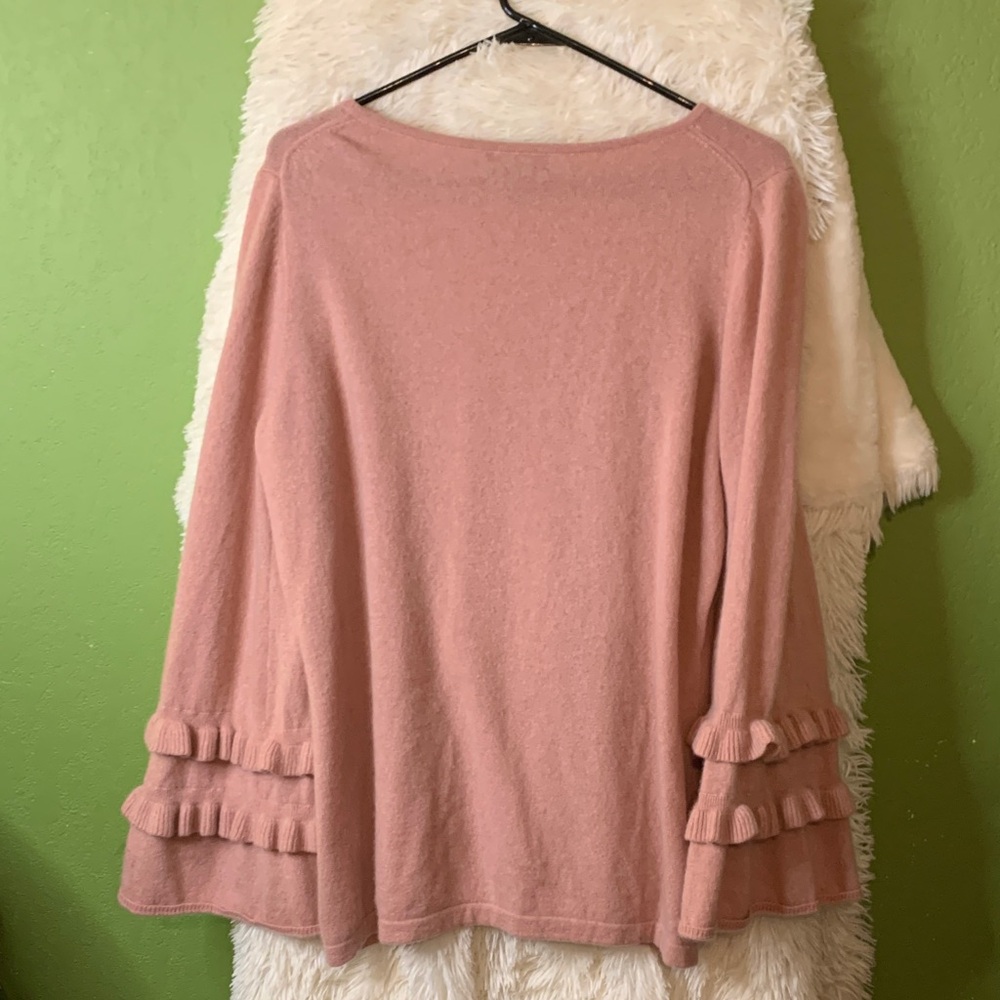 Charter Club Cashmere Crewneck Sweater in Dusty Pink - Picture 6 of 7